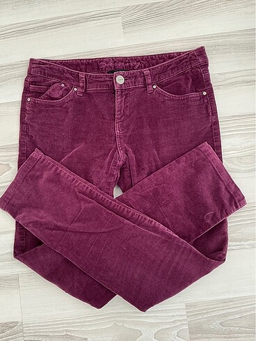 #fitilli kadife bayan pantolon#mürdüm# - Görsel 2