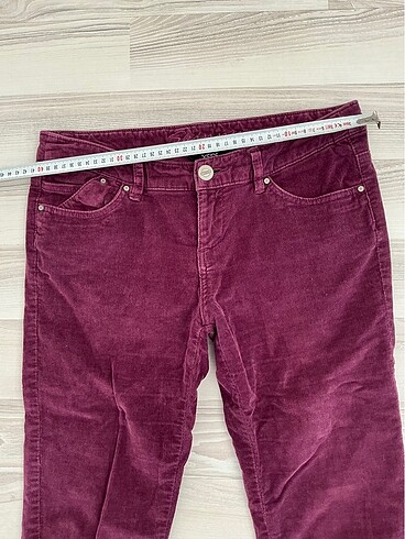 #fitilli kadife bayan pantolon#mürdüm# - Görsel 4