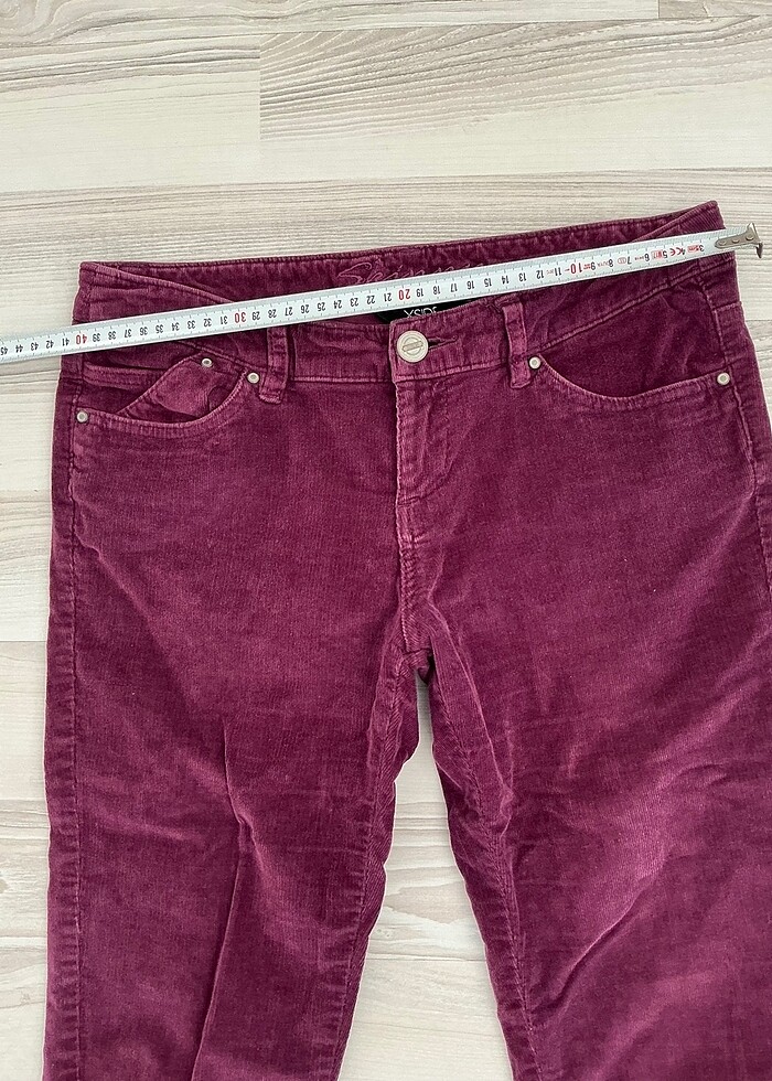 #fitilli kadife bayan pantolon#mürdüm# - Görsel 4