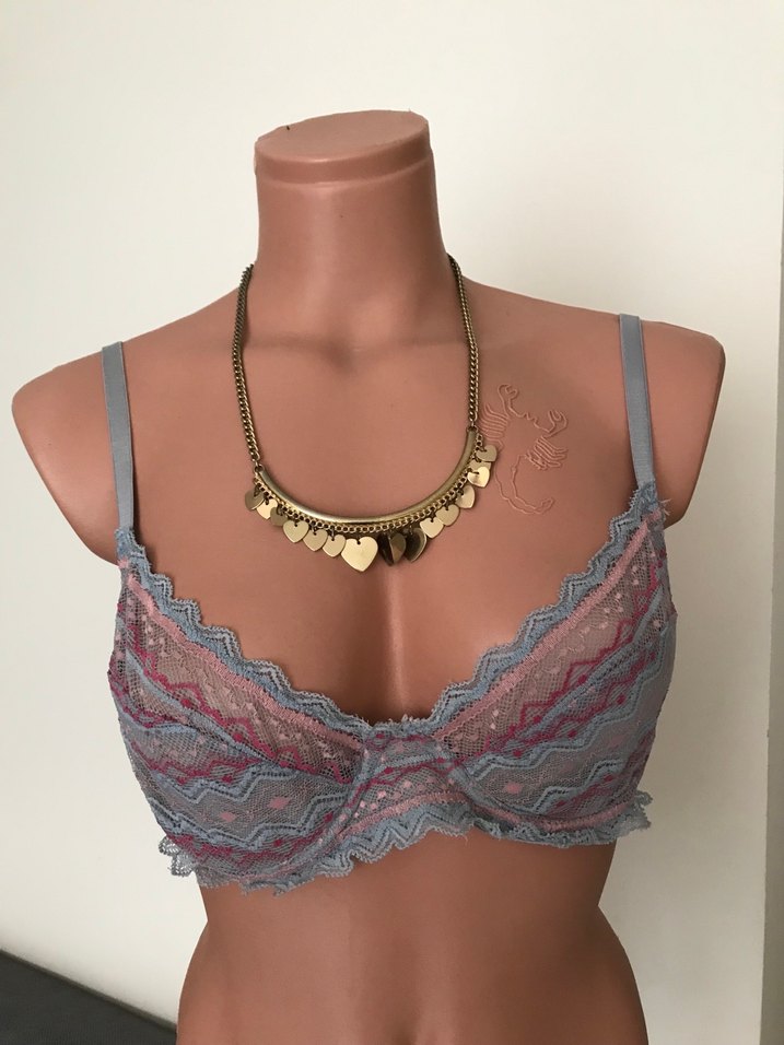 Pastel Renkli Bohem Dantelli Sütyen - Görsel 2