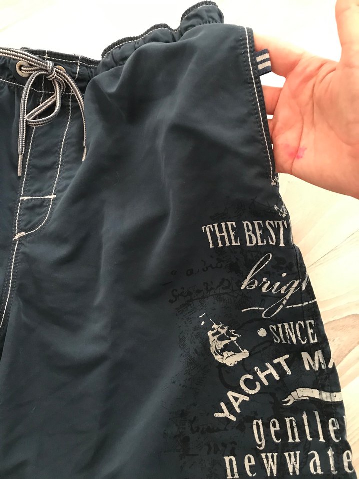 Lacivert Kemerli Erkek Mini Mayo şort - Görsel 2