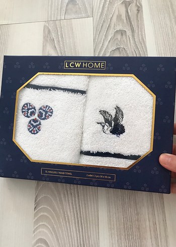 Lc Waikiki Home LCW Home Baskılı Beyaz Havlu Seti