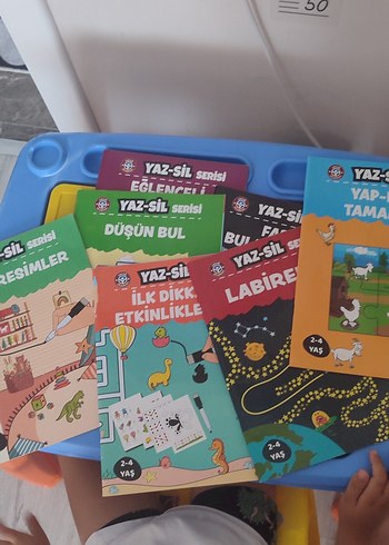 2-4 Yaş Yaz-Sil Etkinlik Kitapları Seti