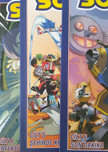 Kirpi Sonic Cilt 4,5 ve 6 Çizgi Roman Seti - Görsel 2