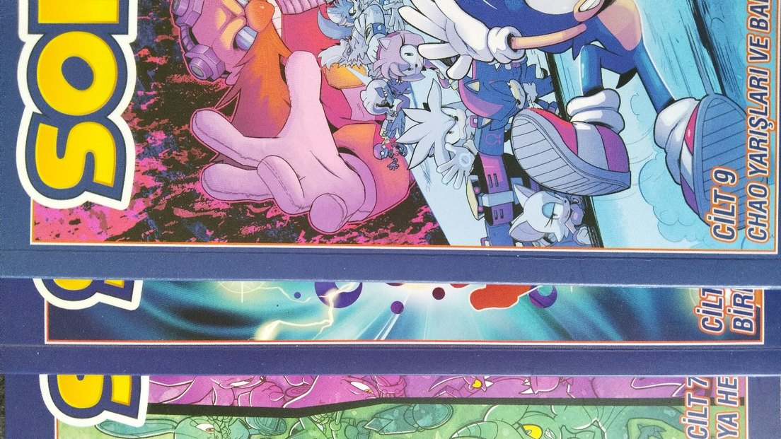 Sonic Sega Çizgi Roman Seti Cilt 7,8 ve 9 - Görsel 2