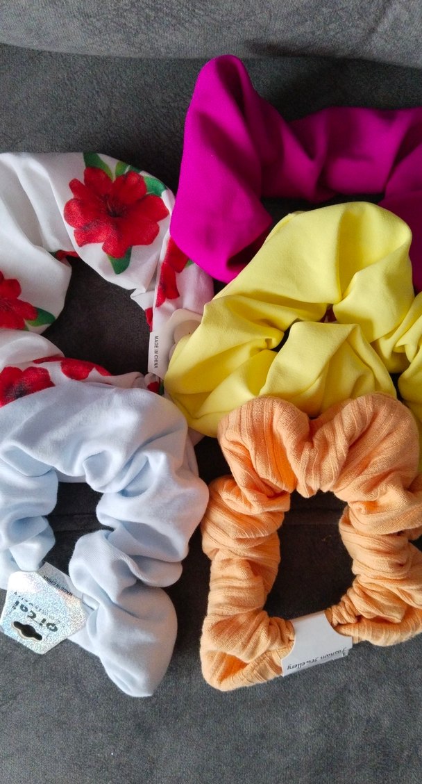 Renkli Sentetik Kumaş Lastikli Kadın Toka - Görsel 2