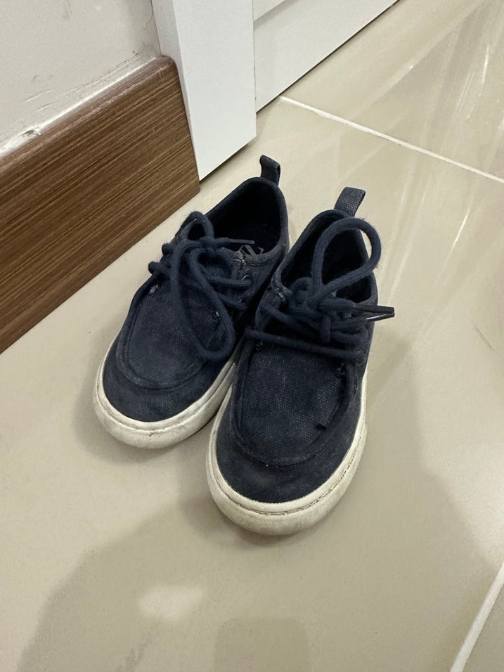 Erkek Çocuk Kot Kumaş Mavi Spor Ayakkabı Zara - Görsel 2