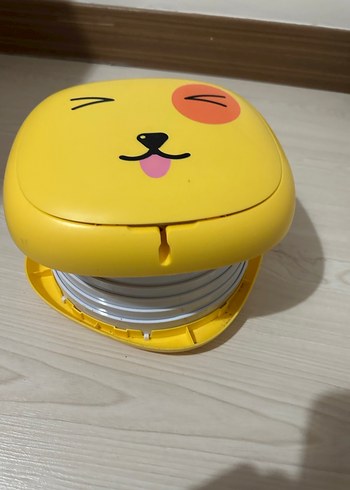 Sarı Sevimli Hayvan Figürlü katlanabilir çoçuk tuvaleti/lazımlık - Görsel 3