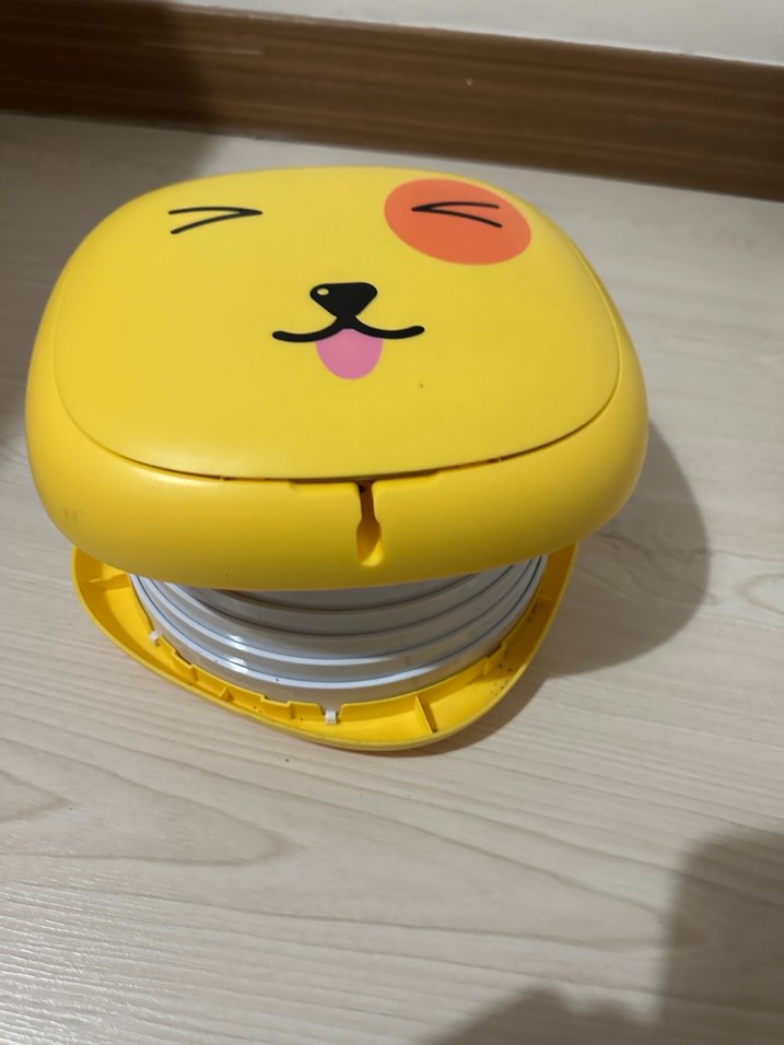 Sarı Sevimli Hayvan Figürlü katlanabilir çoçuk tuvaleti/lazımlık - Görsel 3