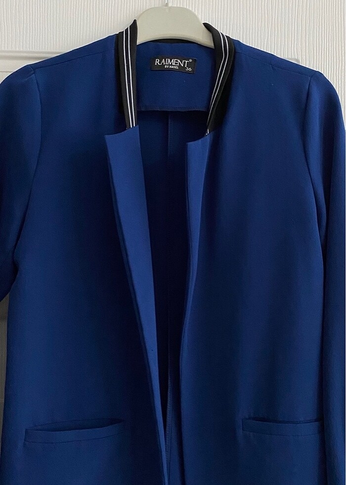 Lacivert blazer ceket - Görsel 3