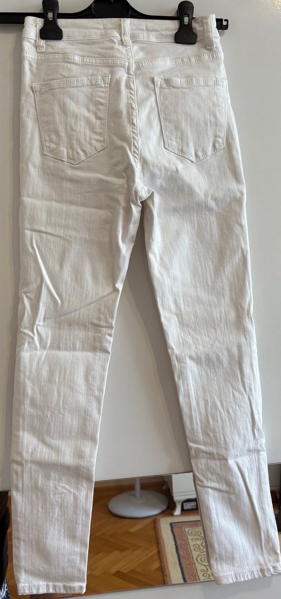 Beyaz Kadın Skinny Pantolon - Görsel 3