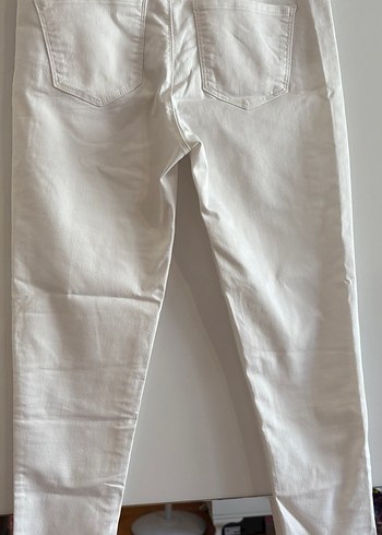Kadın Beyaz Basic Skinny Pantolon - Görsel 4