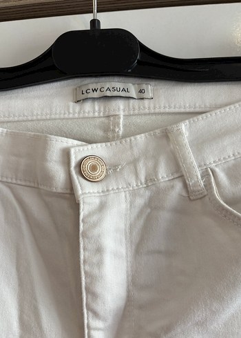 Kadın Beyaz Basic Skinny Pantolon - Görsel 3