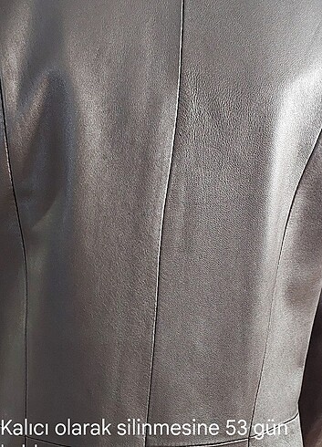 Hakiki uzun deri mont - Görsel 8