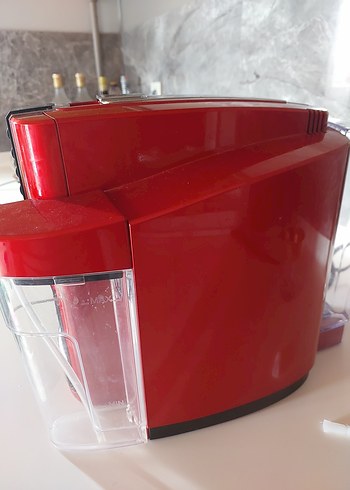 Koyu Kırmızı Saeco Kahve Makinesi - Görsel 5