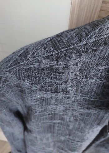 Gri Keten erkek Gömlek - Zara - Görsel 3