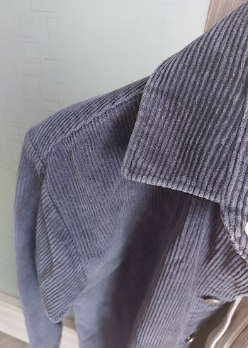 Zara Erkek  Gri Uzun Kollu Gömlek - Görsel 3