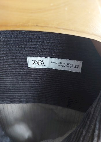 Zara Erkek  Gri Uzun Kollu Gömlek - Görsel 4