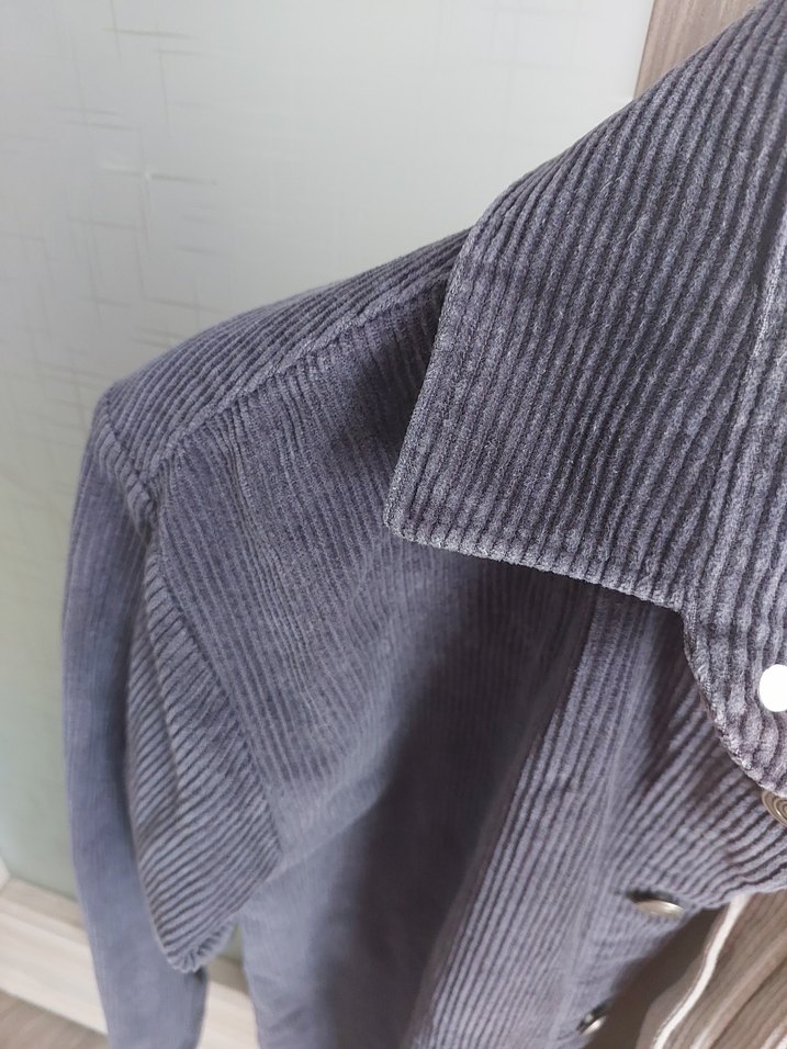 Zara Erkek  Gri Uzun Kollu Gömlek - Görsel 3