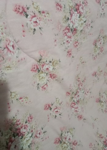 Pembe Çiçek Desenli Yatak Örtüsü yorgan - Görsel 6
