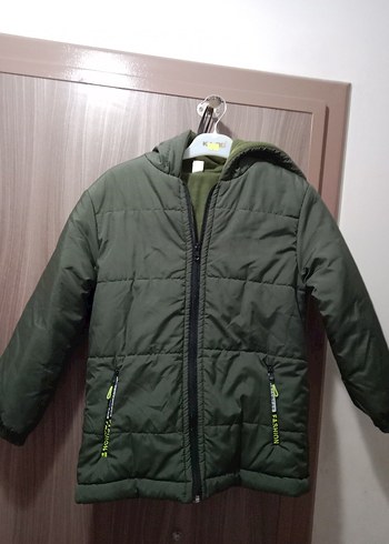 Yeşil Fermuarlı Erkek Çocuk Mont - Görsel 2