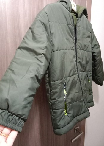 Yeşil Fermuarlı Erkek Çocuk Mont - Görsel 6