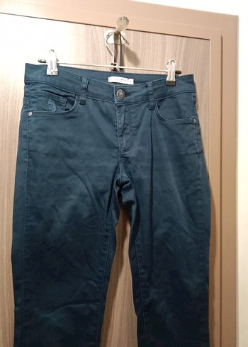 U.S Polo Assn. Kadın Mavi Denim Normal Kesim Pantolon