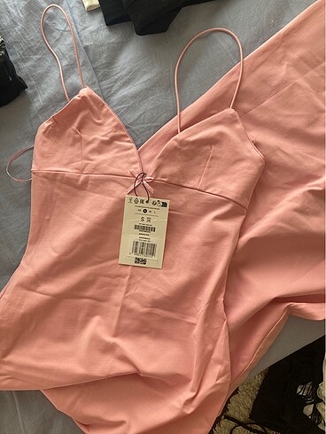 Bershka pembe elbise