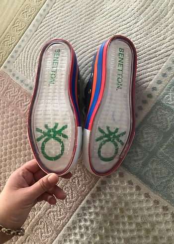 Benetton Kadın Mavi Sneaker 33 numara - Görsel 2
