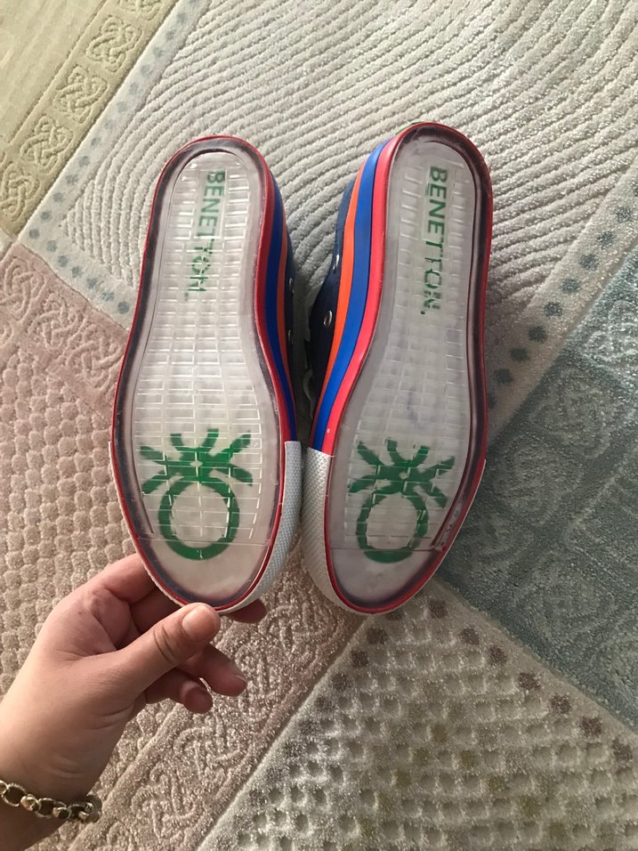 Benetton Kadın Mavi Sneaker 33 numara - Görsel 2