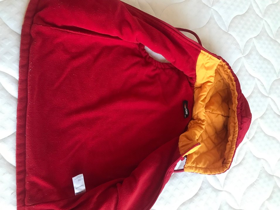 Çocuk gs store  Sarı kırmızıKapitone Fermuarlı Yelek - Görsel 3