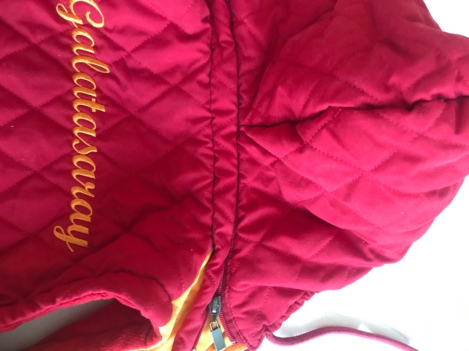 Çocuk gs store  Sarı kırmızıKapitone Fermuarlı Yelek - Görsel 5