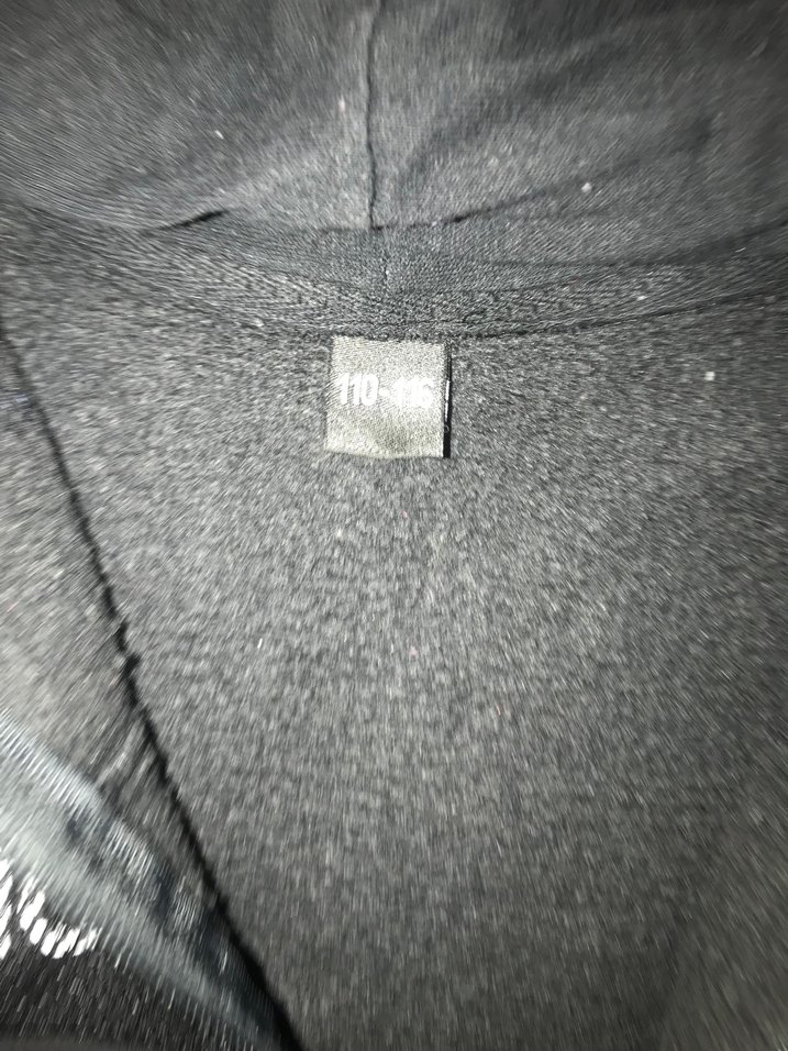 Erkek Çocuk Siyah Kapüşonlu Fermuarlı Sweatshirt - Görsel 2