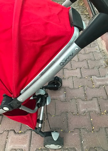 Canlı Kırmızı Bebek Arabası - Görsel 7