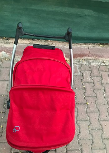 Canlı Kırmızı Bebek Arabası - Görsel 4