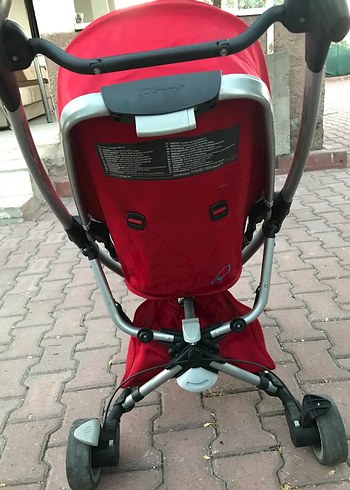 Canlı Kırmızı Bebek Arabası - Görsel 6