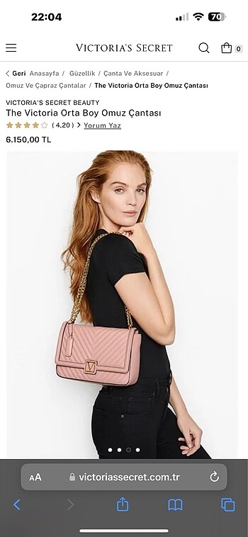 Victoria s Secret orijinal orta boy Victoria Secret acele et...