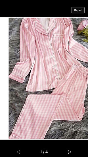 Saten pijama takımı