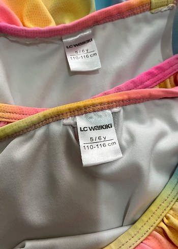 LC Waikiki Renkli Fırfırlı Kız Çocuk Bikini