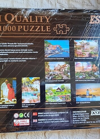  AÇILMAMIŞ 1000 PARÇA PUZZLE