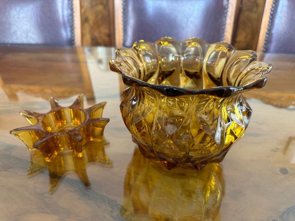 AMBER CAM ÇİÇEKLİK VAZO - Görsel 2