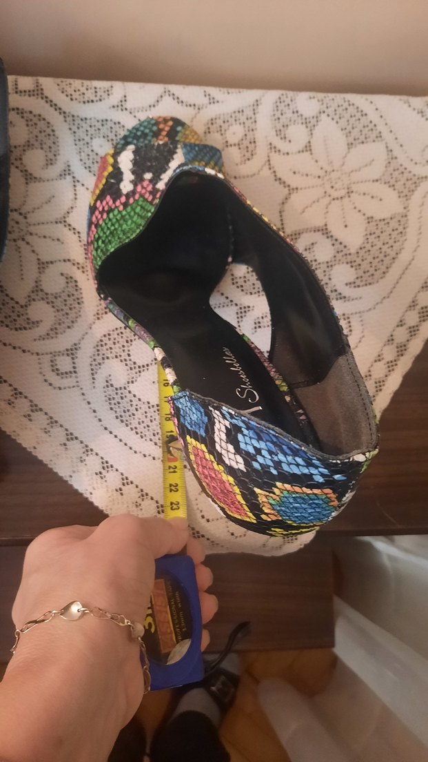 RENKLİ TOPUKLU AYAKKABI - Görsel 4