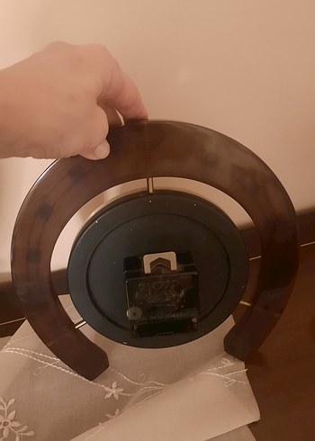 NAL ŞEKLİNDE KİENZLE DUVAR SAATİ - Görsel 4