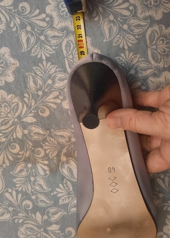 La Scada Gri Saten Stiletto Topuklu Kadın Ayakkabı - Görsel 6