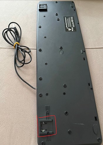 Turuncu Detaylı Siyah Kablolu Klavye - Görsel 6