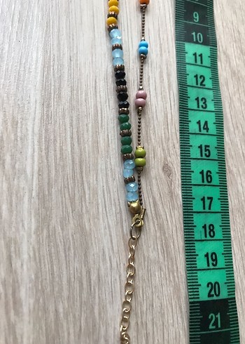 Renkli Boncuklu Kadın Bielklik - Görsel 3