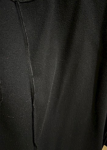 Siyah Fermuarlı Midi Kadın Kaban - Görsel 4