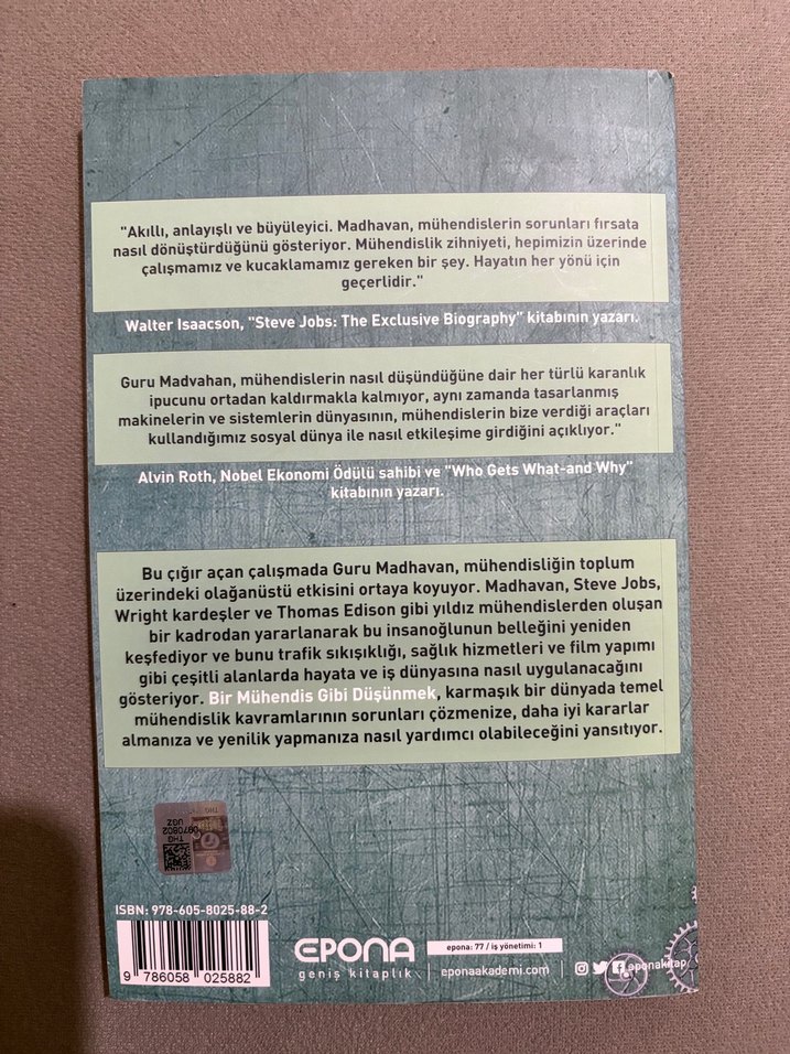 Mühendis Gibi Düşünmek - Guru Madhavan - Görsel 2