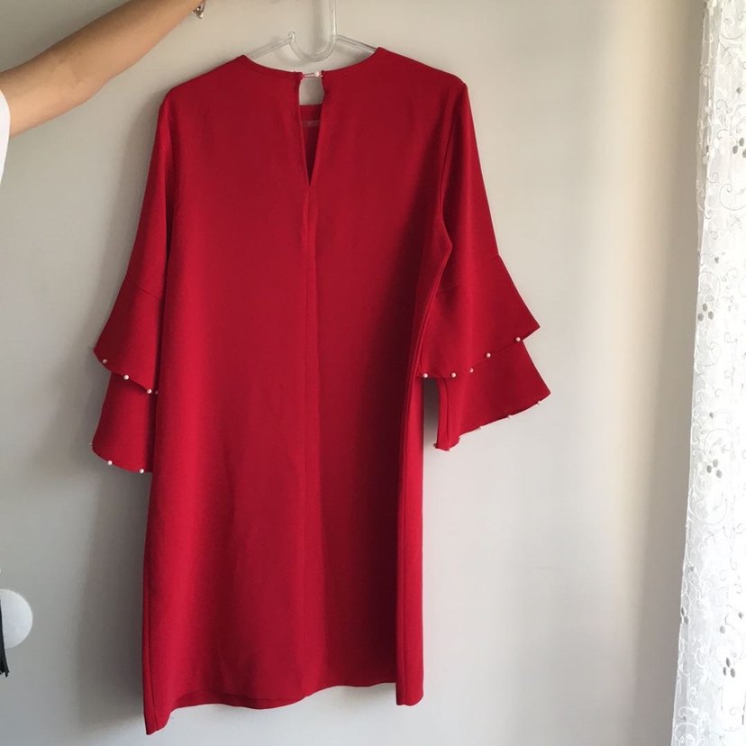 Kırmızı İncili Uzun Kollu Tunik - Görsel 5