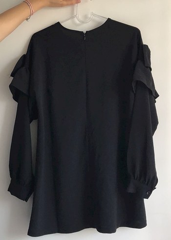 Fırfırlı Siyah tunik - Görsel 2